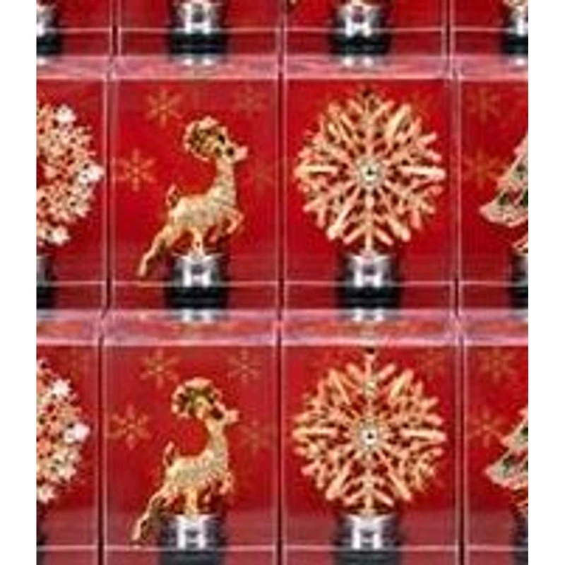 Tappo Bottiglia Vino Natale Gioiello BRANDANI Christmas Vetro Decori Assortiti, fotografia 8 di 9