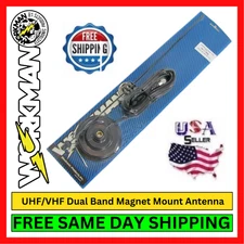 Workman DB-1-MAG Dual Band 2M/70CM 150W Mag Mount Antenna 3/8x24 UHF VHF Magnet