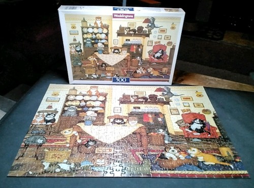 Linda Jane Smith Jigsaw Farmhouse Kitchen 500 Piece Waddington's Jigsaw Puzzle - Picture 3 of 3