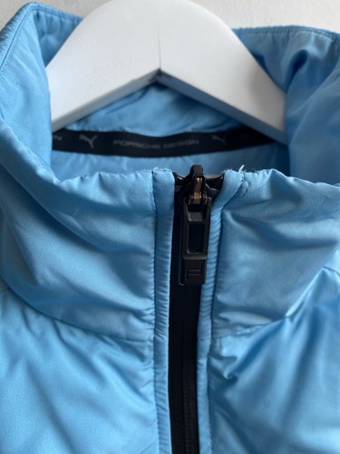 Puma Porsche Design Men’s Puffer Light Down Vest Blue Size S - Picture 6 of 14