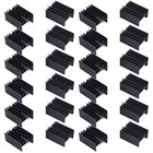 100 StüCk 20X15X10Mm Aluminium To-220 KüHlköRper To 220 KüHlköRper KüHlung 5408