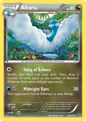 Pokemon Altaria (53) 53/108 XY - Roaring Skies Uncommon MP