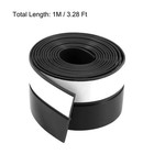 25mm Wide x 1M Long Black Self-Adhesive Weather Stripping for Frameless Doors