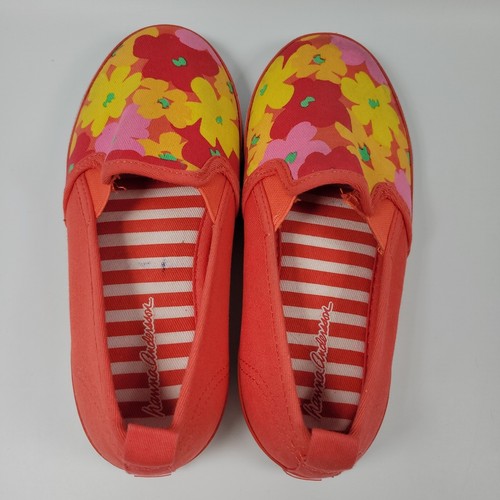Hanna Anderson Size 2M Lilian Floral Slip-on Canvas Shoes - Picture 7 of 8