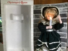 1988 TELCO MOTIONETTES OF CHRISTMAS ANIMATED VICTORIAN GIRL 24" -Excellent Cond