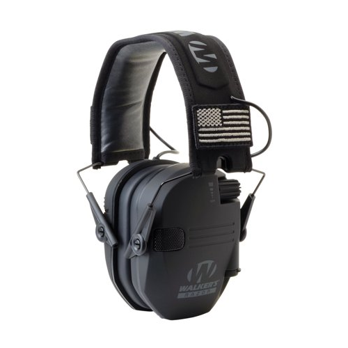 Walker’s Razor Slim Electronic Muff (Black Patriot) w/ Walkie Talkie & Glasses - Picture 5 of 12