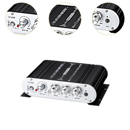 Mini Audio Power Amplifier Stable Audio Amp for Car Speakers Computer Phone - Picture 3 of 5