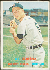 1957 Topps Baseball Al Kaline #125 VG