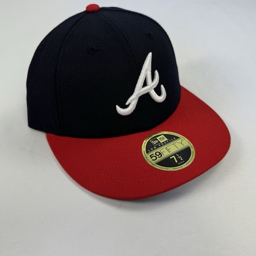 New Era 59FIFTY Atlanta Braves Fitted Cap MLB Hat Red 7 1/2 - Picture 2 of 3