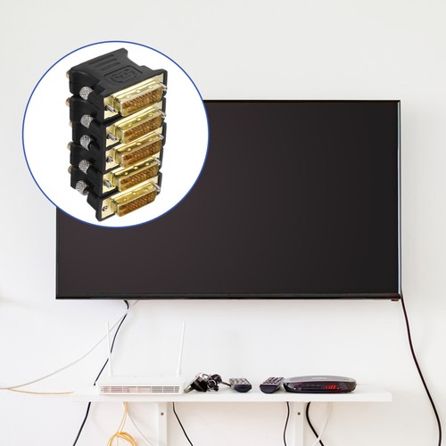 5 Pcs Computerkonvertierungskopf DVI-Stecker-Adapter VGA-Anzeigeadapter - 第 6/12 張圖片