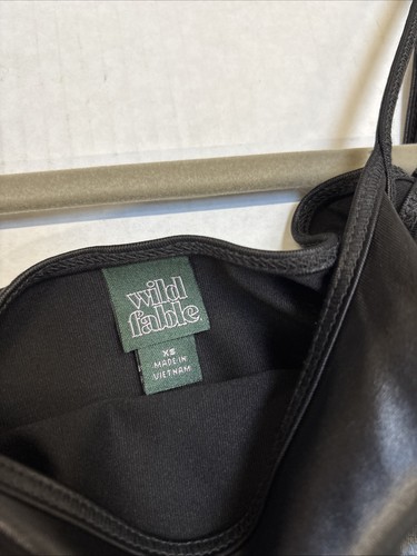 Wild Fable Jumpsuit schwarz Kunstleder Größe XS - Bild 7 von 10