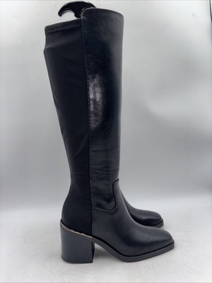 NWB Kelly & Katie Chana 50/50 Knee High Black Side Zip Boot Size 6 M
