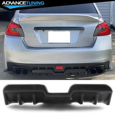 Fits 15-21 Subaru Wrx Sti Sedan 4-door Rear Bumper Lip Diffuser Matte Black - Pp