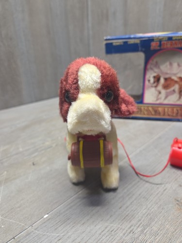 Vintage Battery Operated St. Bernard Dog Barrel Collar w/ Remote Japan (Works) - Picture 8 of 10