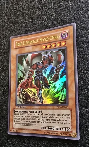 Yugioh! Eroe Elementale Necro-Ombra YSDJ-IT000 Prima Edizione Ultra Rara Ita - Foto 3 di 5