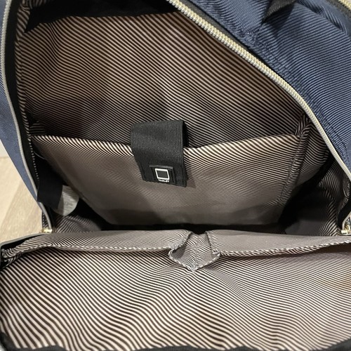 Kenneth Cole Reaction Chelsea Chevron Quilted 15" Laptop & Tablet Backpack Blue - Picture 6 of 17