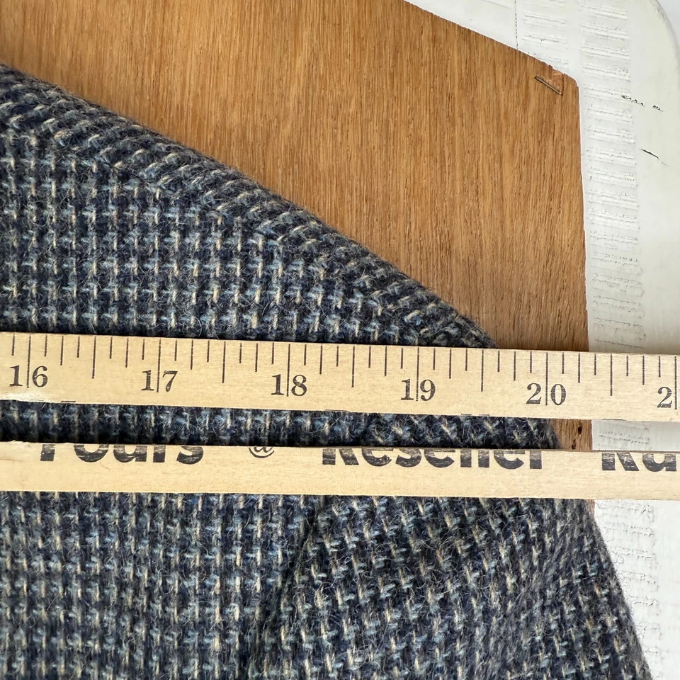 Винтажный Chaps Ralph Lauren Blazer мужской 44R серый гончая Tweed Sport пальто шерсти - Изображение 4 из 4
