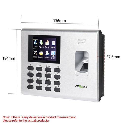 ZKTeco K40 Time Clock Biometrische Fingerabdruck Access Control Attendance - Picture 6 of 12