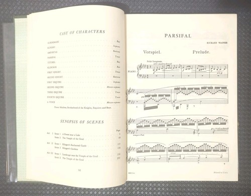 Parsifal Vocal Score Richard Wagner G. Schirmer Vintage Book HC 1962 Music Drama - Picture 9 of 15