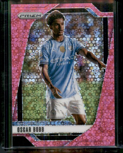 2024-25 Panini Prizm EPL #2 Oscar Bobb Pink Breakaway #/149