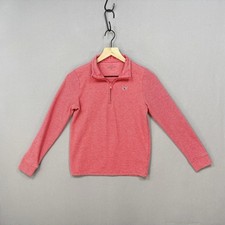 Vineyard Vines Saltwater Quarter Zip Boys Medium 12-14 Pullover Red Cotton Blend
