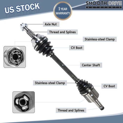 GSP NCV73009 Front Driver Side CV Axle Assembly for 2007 2010-2014 Volvo XC90 - Picture 2 of 13