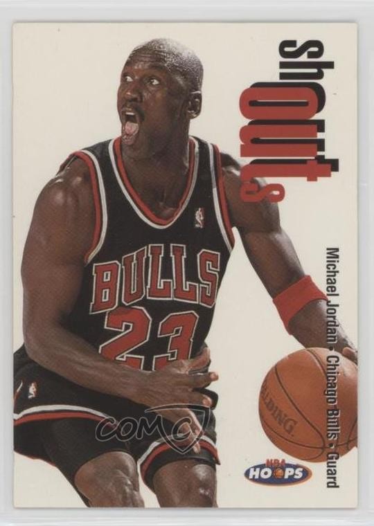 1998-99 NBA Hoops Shoutouts Michael Jordan #13SO HOF