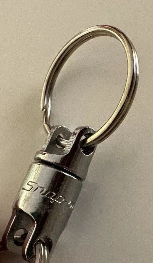 NOVO Snap On Tools 1/4" Drive Universal Joint Pull Apart Chaveiro Fob Chaveiro - Imagem 2 de 3