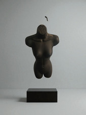 Molded Female Display Form White Torso Mannequin for Retail Tees and Clothing