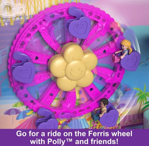 Juego Roll Away Polly Pocket Pollyville Resort con ruedas rodantes - Imagen 6 de 8