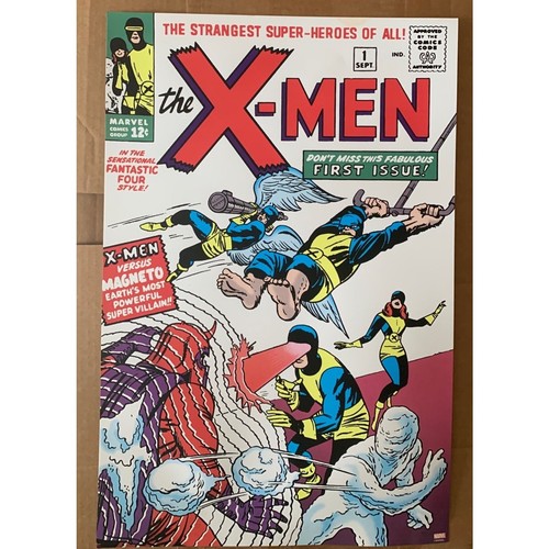 Marvel Comic X-Men #1 1963 Stan Lee Grey Matter Print SOLD OUT 16 x 24. - 第 1/4 張圖片