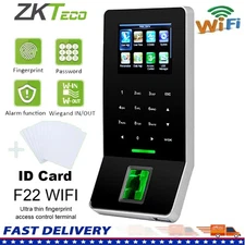 ZKTeco F22 WiFi + ID Fingerprint Access Control Attendance Clock 2.4-inch Screen