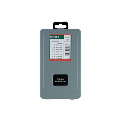 Hammerbohrersatz SDS-plus Pro 4 METABO SDS Bohrer Set Betonbohrer Schlagbohrer  