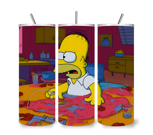 Simpson 20 OZ STAINLESS STEEL TUMBLER CUP +LID/STRAW - Picture 27 of 29