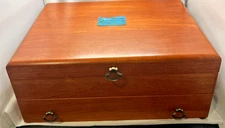 Reed & Barton Silverware Flatware Eureka Cherry Storage Chest Made in MA USA