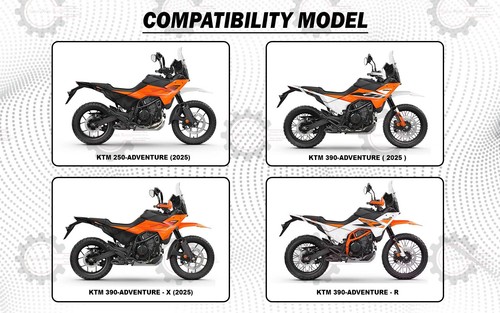 Apto para KTM Adventure "250/390, Adventure 390 X/R 2025 Black Dodger Handle Riser" - Imagen 7 de 11