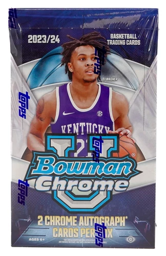 2023/24 BOWMAN UNIVERSITY CHROME BASKETBALL HOBBY BOX