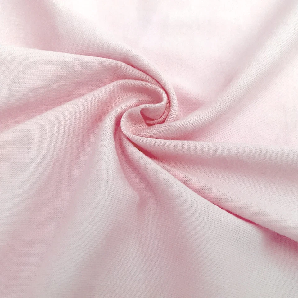 100% Natural Cotton Jersey Knit Toddler Sheet Set, Pink, Soft Breathable, for... - Image 3 of 4