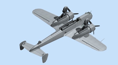 Kit de avión modelo plástico ICM 72308 escala 1:72 Do-17Z-2 Segunda Guerra Mundial bombardero finlandés - Imagen 21 de 24