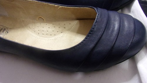 Cliffs By White Mountain Clara Women's Navy Blue Ballet Flats Comfort Shoes 10W - Picture 6 of 13