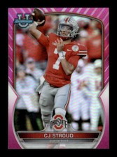 C.J. Stroud 2022 Bowman U Chrome #100 Pink Refractor Ohio State NFL