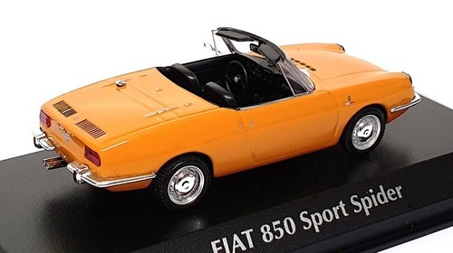 Maxichamps 1/43 Scale 940 121230 - 1968 Fiat 850 Sport Spider - Yellow - Picture 2 of 5
