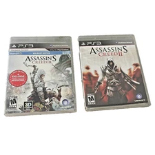 Assassin's Creed 2,3 PS3 Game Bundle - Lot of 2 (2 CIB)  Tested & Working!