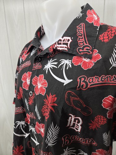 Birmingham Barons Hawaiian AOP Promo Button Up Shirt Size XL Success Brands  - Picture 4 of 11