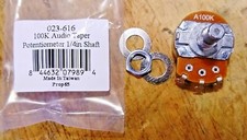 100K Ohm Short Solid-Shaft Potentiometer Volume Tone Pot - Audio Taper