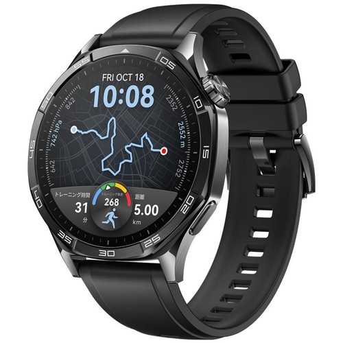 HUAWEI WATCH GT5 46mm VLI-B19-BK Bluetooth iOS Android Smartwatch Black Unisex - 第 3/18 張圖片