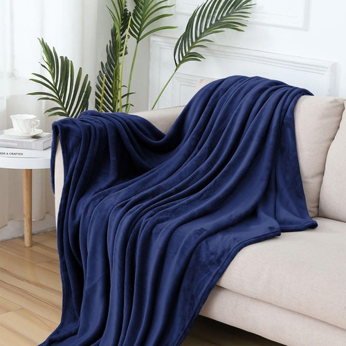 Luxury Large Blanket Fleece Throw Sofa Bed Soft Warm Faux Fur Mink Double King - Picture 3 of 16