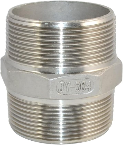 2" X 2" NPT Male Threaded Hex Nipple,Stainless Steel 304 Quick Coupler Pipe - Picture 2 of 12