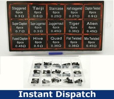 A1 Kanthal 15 in 1 Muti Coil pack 90x Premade coils 0.25-0.58 ohm alien rba rda