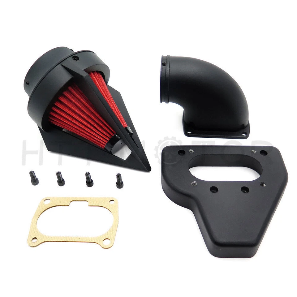 Kits de purificador de aire de clavo de admisión negro para Honda Vtx 1800 R S C N F 2002-2009 Foto 3 de 4